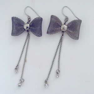 Ribbon Bow Drop Earrings
